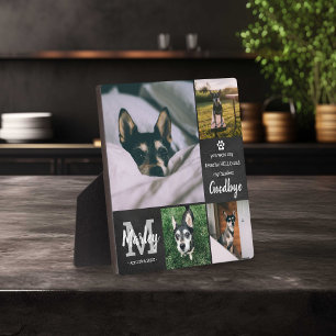 Personalised Pet Memorial Tribute Photo Collage Plaque