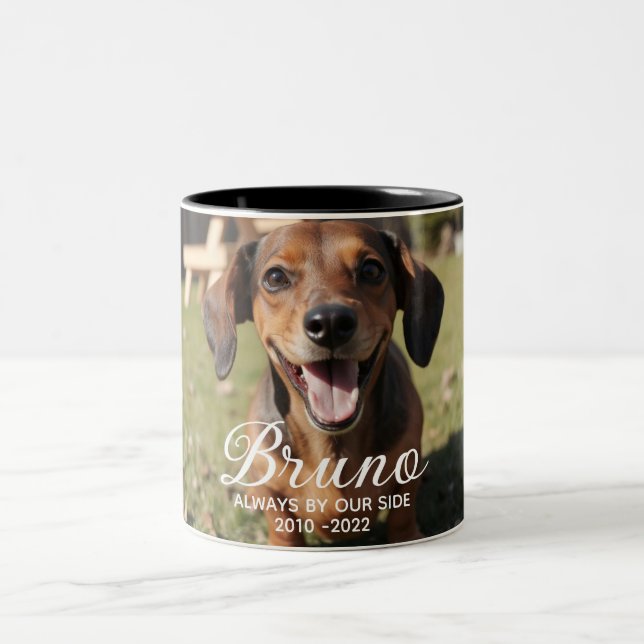 Personalised Pet Memorial Two-Tone Coffee Mug (Center)