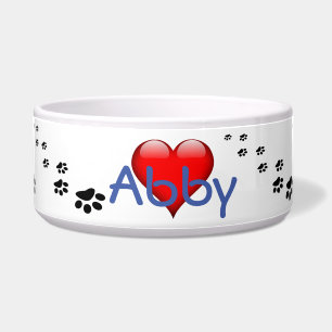 Personalised Pet Nam Paw print Pattern