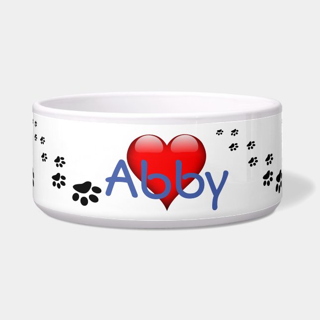 Personalised Pet Nam Paw print Pattern (Front)