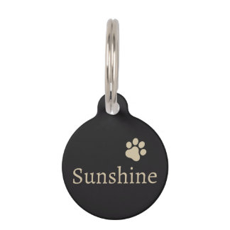 Personalised Pet Name & Address (sand) Tag