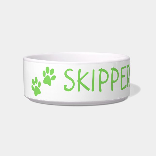 Personalised Pet Name Ceramic Bowl: Perfect Gift! Bowl (Front)