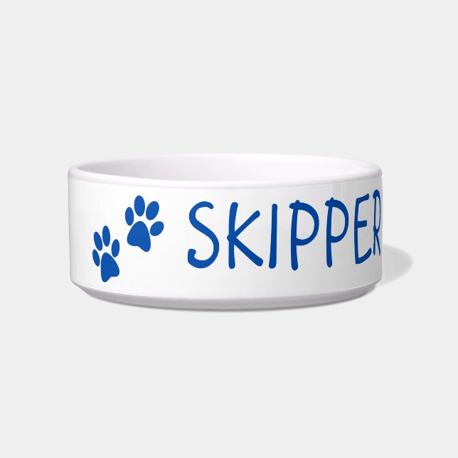 Personalised Pet Name Ceramic Bowl: Perfect Gift! Bowl (Front)