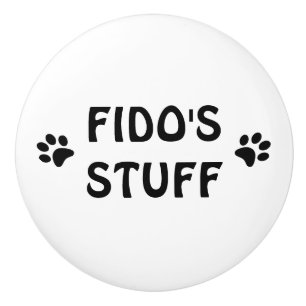 Personalised Pet Name Drawer or Cupboard Ceramic Knob