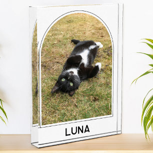 Personalised Pet Name Modern Arch Photo Block