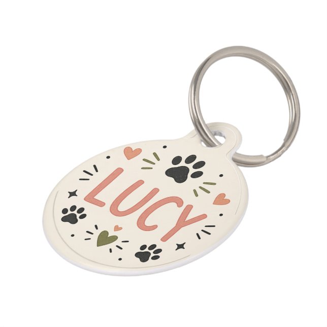 Personalised Pet Name Tag (Side)