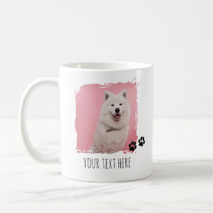 Personalised Pet Paws 2 Photo Cup Custom Picture