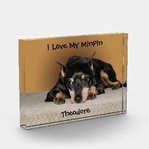 Personalised Pet Photo and Custom Text Photo Block