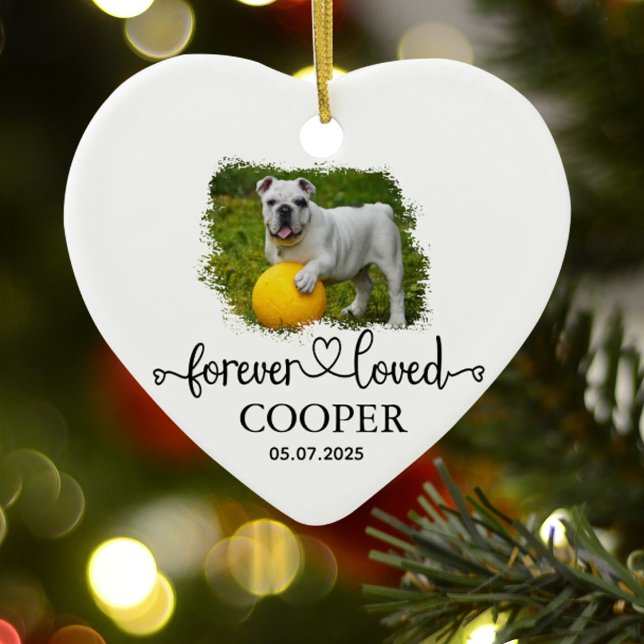 Personalised Pet Photo and Name Ceramic Ornament (Creator Uploaded)