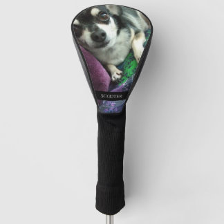 Personalised pet photo and name golf head cover
