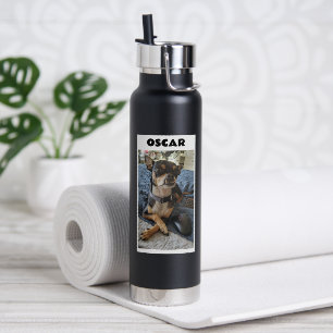 Personalised Pet Photo and Name      Water Bottle