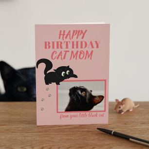 Personalised Pet Photo Birthday Card from the Cat