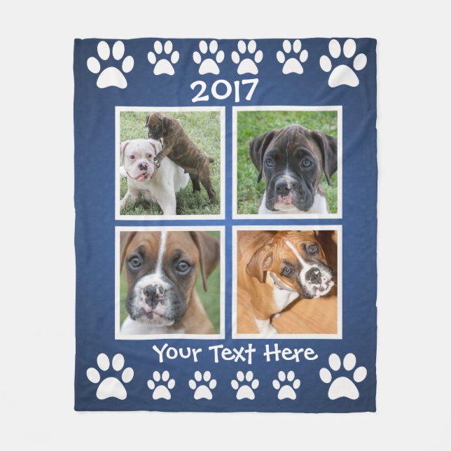 Personalised Pet Photo Blankets (Front)