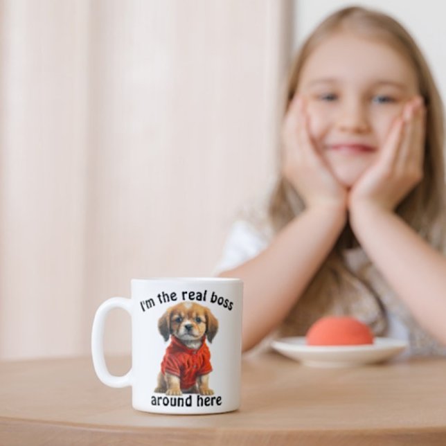 Personalised Pet Photo Boss Dog Coffee Mug (Creator Uploaded)