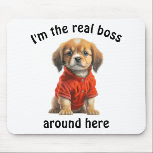 Personalised Pet Photo Boss Dog Mouse Pad