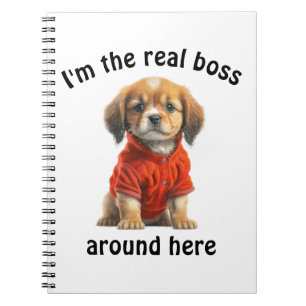 Personalised Pet Photo Boss Dog Notebook