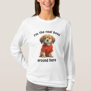 Personalised Pet Photo Boss Dog T-Shirt