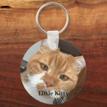 Personalised Pet Photo Cat Lover Keepsake Keychain