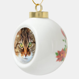 Personalised Pet Photo Ceramic Ball Christmas Ornament