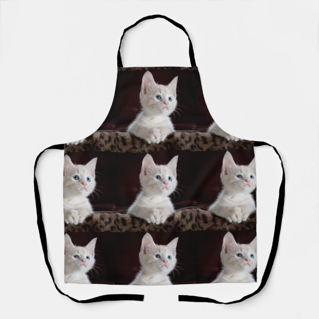 Personalised Pet Photo Collage Cat Lover Apron (Front)