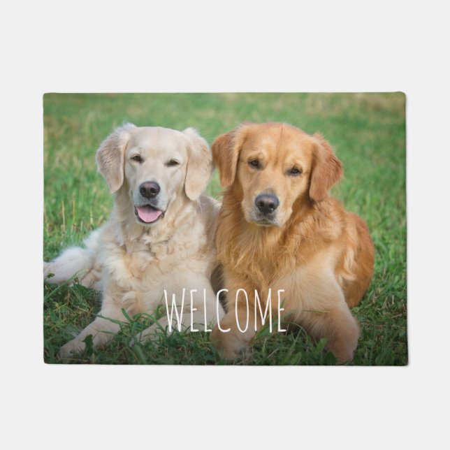 Personalised Pet Photo Custom Dog Cat 18x24 Doormat (Front)
