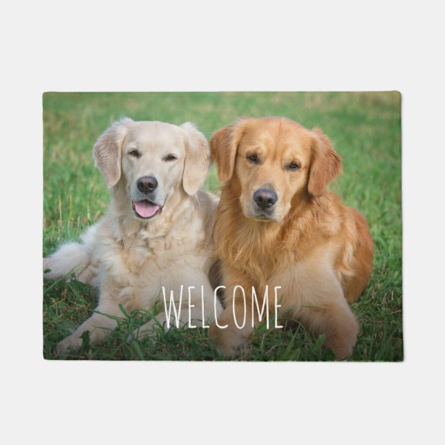 Personalised Pet Photo Custom Dog Cat Doormat (Front)