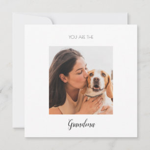 Personalised Pet Photo Dog Grandma Mother's Day Ca Card