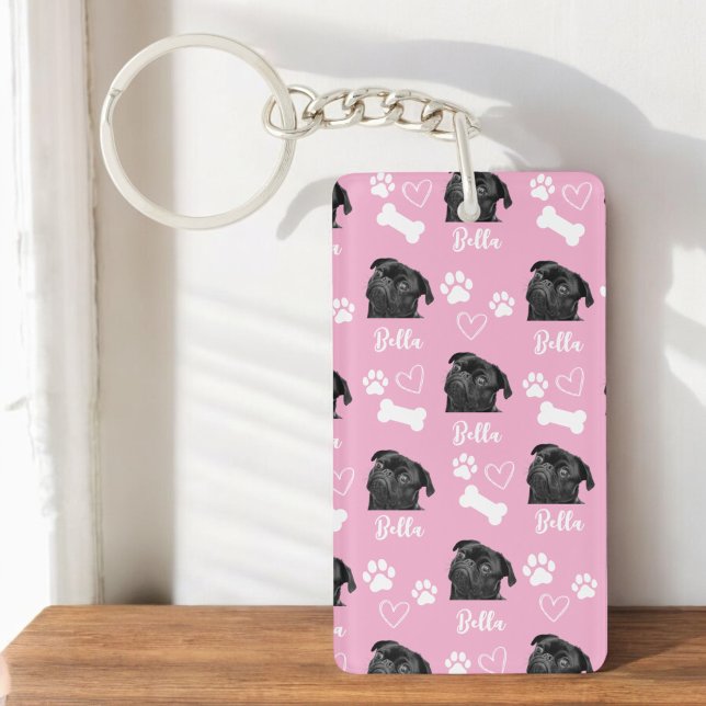 Personalised Pet Photo Dog Lover Instagram Key Ring (Creator Uploaded)