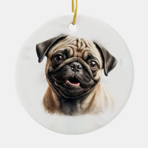 Personalised Pet Photo Dog Lover Keepsake  Ceramic Ornament