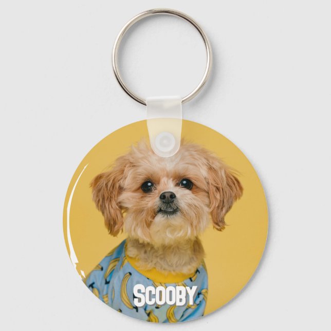 Personalised Pet Photo Dog Lover Keepsake Keychain (Front)