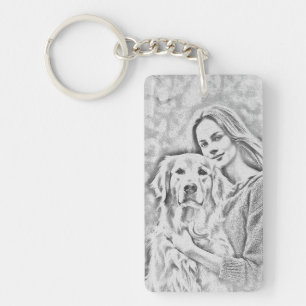 Personalised Pet Photo Dog Lover Keepsake Keychain