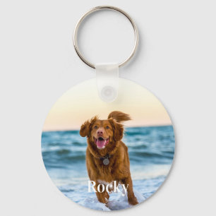 Personalised Pet Photo Dog Lover Keepsake Keychain