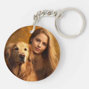 Personalised Pet Photo Dog Lover Keepsake Keychain