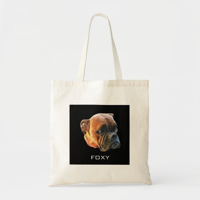 Personalised Pet Photo Dog Tote Bag (Front)
