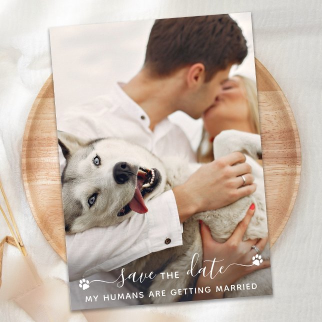 Personalised Pet Photo Dog Wedding Save The Date (Creator Uploaded)