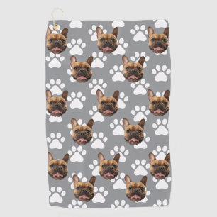 Personalised Pet Photo Face Gift For Golfer Custom Golf Towel