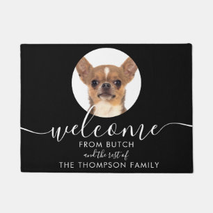 Personalised Pet Photo Family Name Doormat