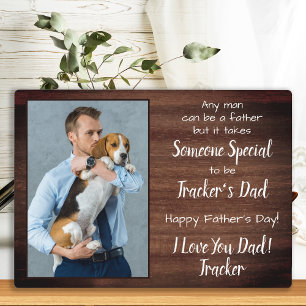 Personalised Pet Photo Father's Day Dog Dad Plaque