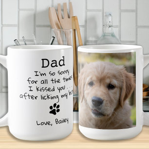 Personalised Pet Photo Funny Dog Dad Fathers Day Coffee Mug