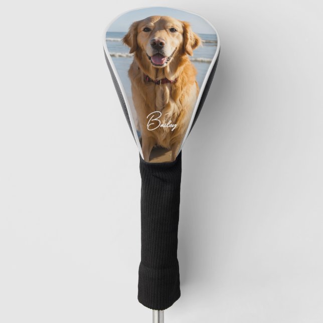 Personalised Pet Photo  Golf Head Cover (Front)