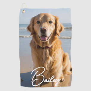 Personalised Pet Photo  Golf Towel