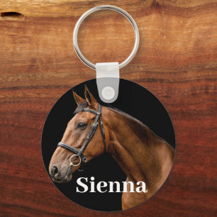 Personalised Pet Photo Horse Lover Mum Birthday Key Ring