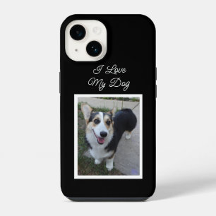 Personalised Pet Photo I Love my Dog iPhone 14 Case