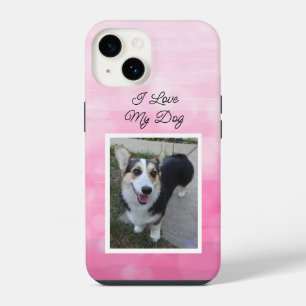 Personalised Pet Photo I Love my Dog iPhone 14 Case