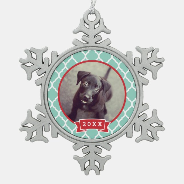 Personalised Pet Photo Keepsake Ornament (Front)