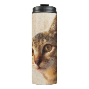 Personalised Pet Photo Kitten Cat Dog Template Thermal Tumbler