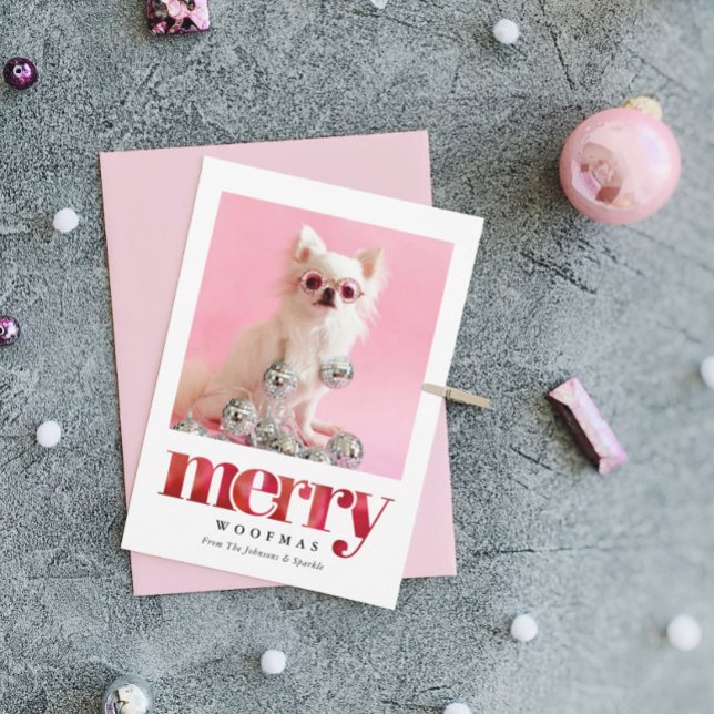 Personalised Pet Photo | Merry Woofmas Holiday Card (Creator Uploaded)