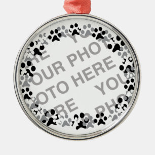 Personalised Pet Photo Metal Tree Decoration