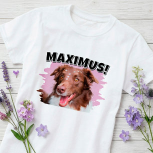 Personalised Pet Photo & Name T-Shirt