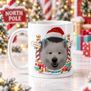 Personalised Pet Photo Name & Year North Pole Coffee Mug